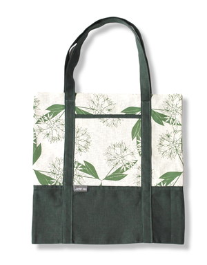 JUPITER RED Linen Tote - Wild Garlic Green