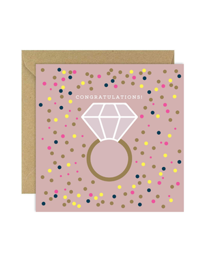 BOLD BUNNY Card - Congrats Ring