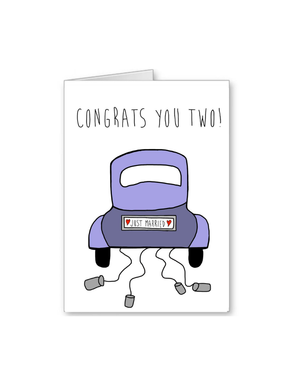 FINGERDOODLES Card - Congrats You Two