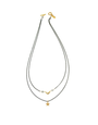 VIVIEN WALSH Star & Crescent Double Chain Necklace