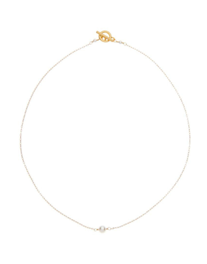 VIVIEN WALSH Single Pearl Necklace - White