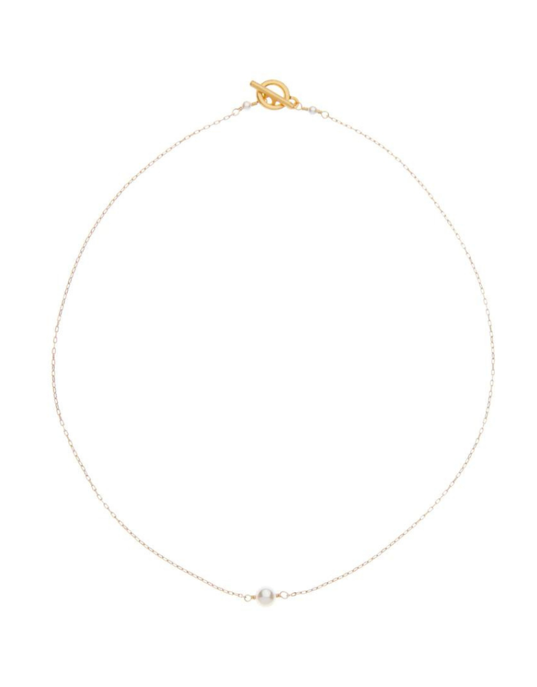 VIVIEN WALSH Single Pearl Necklace - White