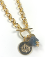 KAIKO STUDIO Chunky Chain  Crystal Necklace - Labradorite