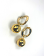VIVIEN WALSH Gold Chunky Link Earrings