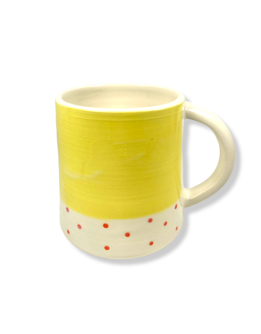 ETAOIN O'REILLY Mug - Polka Dot Yellow