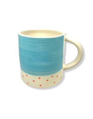 ETAOIN O'REILLY Mug - Polka Dot Aqua