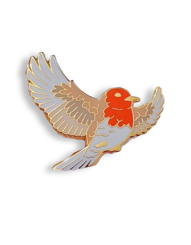 DIVINE PASSERINE Enamel Pin - European Robin