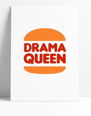 FINTAN WALL DESIGN A4 Print - Drama Queen