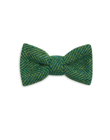 ORWELL AND BROWNE Donegal Tweed Bow Tie - Emerald