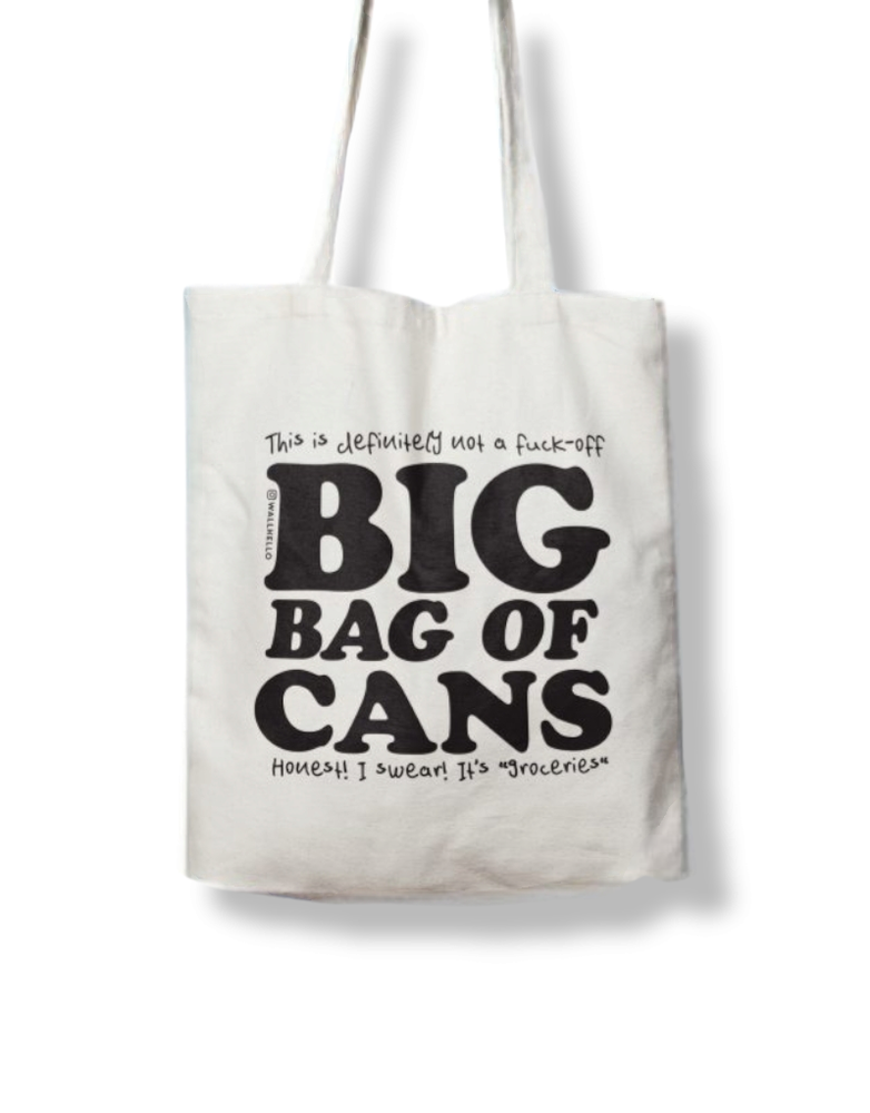 FINTAN WALL DESIGN Tote Bag - Big Bag of Cans