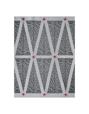 JUPITER RED Linen Tea Towel - Christmas Red