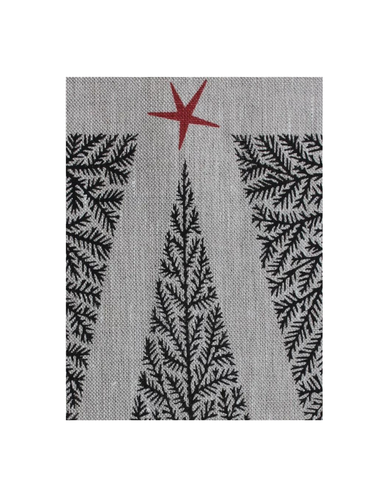 JUPITER RED Linen Tea Towel - Christmas Red