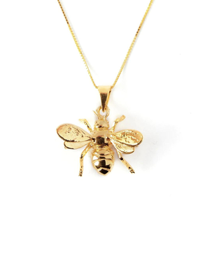 GALLARDO AND BLAINE Bee Necklace Large GP
