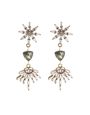 VIVIEN WALSH Rhinestone Statement Earrings