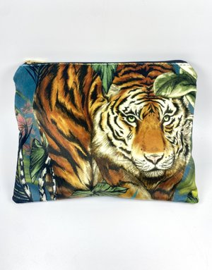 MR KITE DESIGNS Tiger Make Up Bag