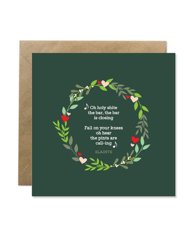 BOLD BUNNY Card - Xmas O Holy Shite