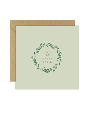 BOLD BUNNY Card - Xmas Joy To The World