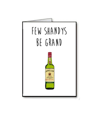 FINGERDOODLES Card - Xmas Few Shandys