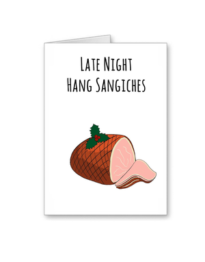 FINGERDOODLES Card - Xmas Hang Sangiches