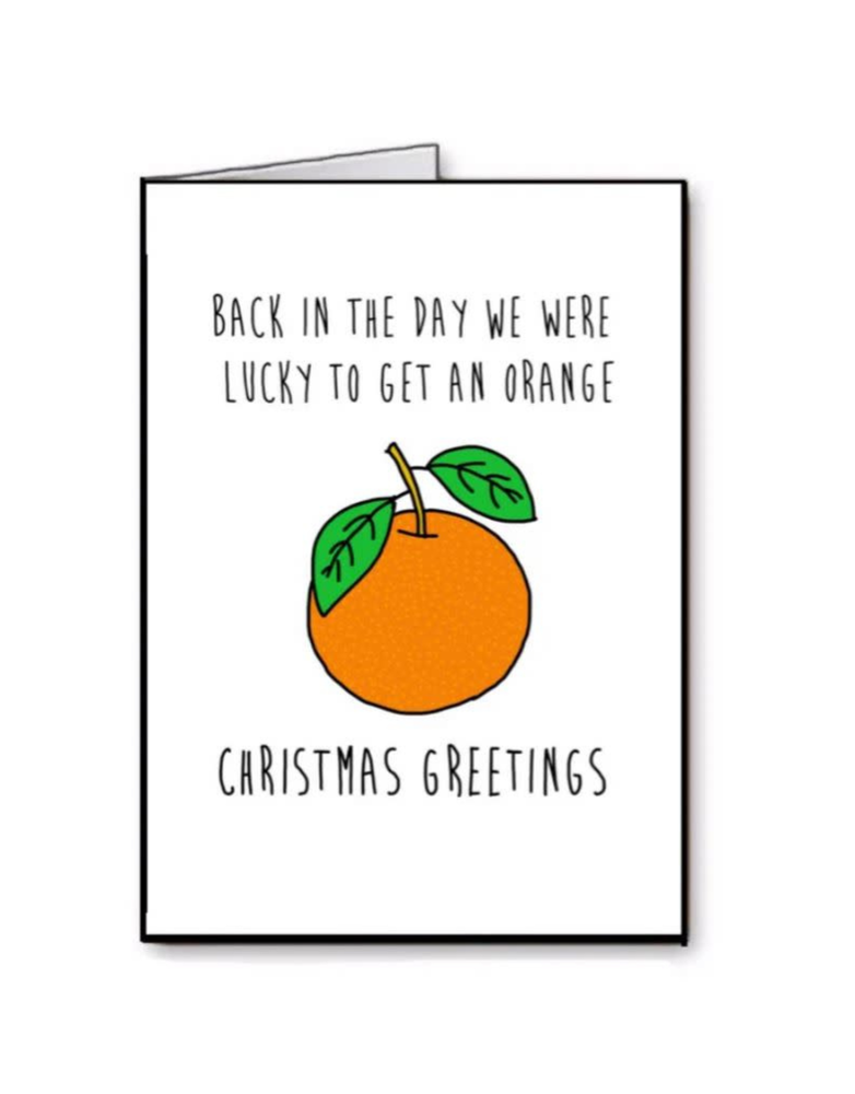 FINGERDOODLES Card - Xmas Orange