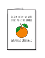 FINGERDOODLES Card - Xmas Orange