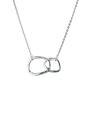 MARY K Silver Two Oval Links Necklace