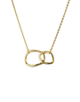 MARY K Gold Two Oval Links Necklace