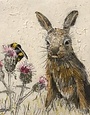 ANNABEL LANGRISH Mini Framed Print - Leveret