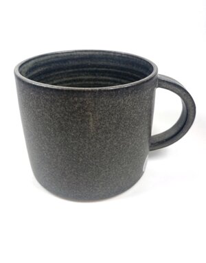 EMILY DILLON CERAMICS Charcoal Black Mug