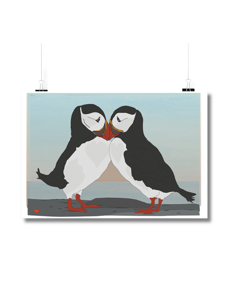 BEX SHELFORD Print - Puffin Reunion