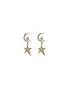 ANGELA D'ARCY Mini Moon and Star Earrings