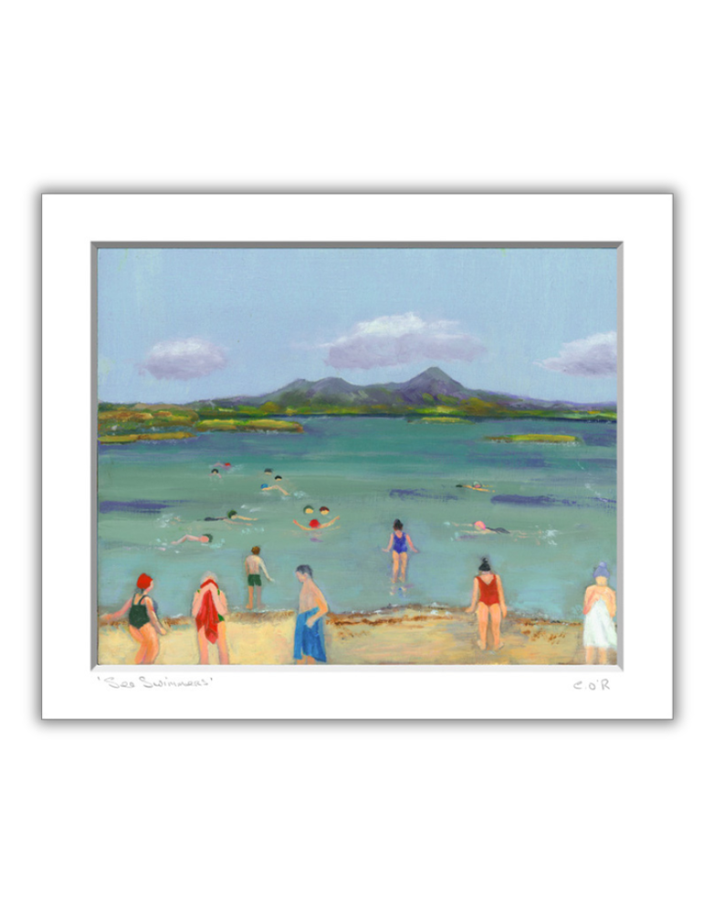 CORRY O'REILLY ART Mounted Print - Sea Swimmers