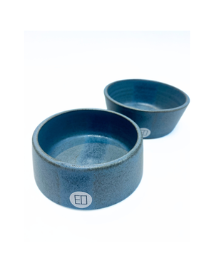 EMILY DILLON CERAMICS Set of 2 Pinch Pots - Cobalt Blue