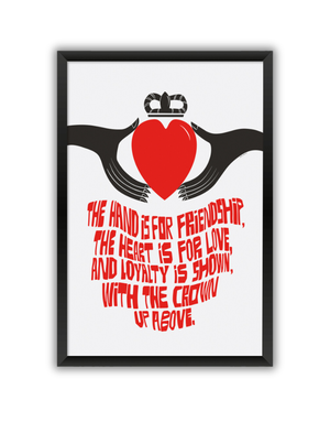 ARAN ART STUDIO A3 Print- Claddagh Ring