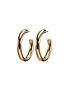 MARY K Gold Voyager Hoop Earrings