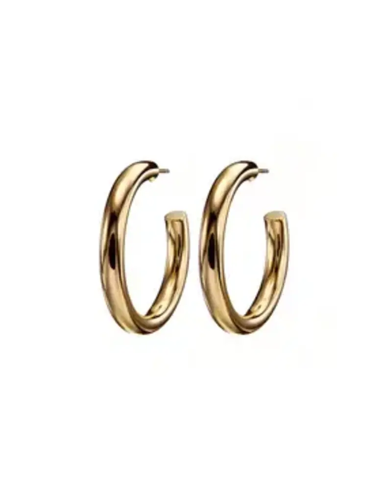 MARY K Gold Voyager Hoop Earrings