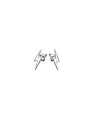 MARY K Silver Lightning Bolt Stud Earrings