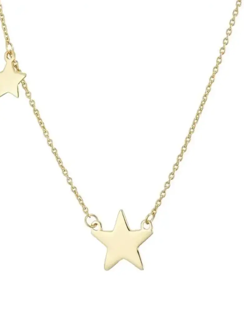 MARY K Gold Two Star Necklace