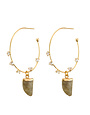 ANGELA D'ARCY Starlights Labradorite Earrings