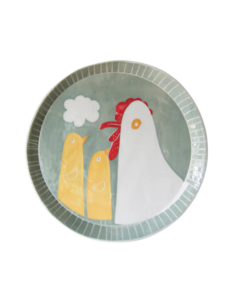 KARO ART Plate Medium - Hen