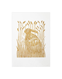 LINOCUT STUDIO Card - Hare