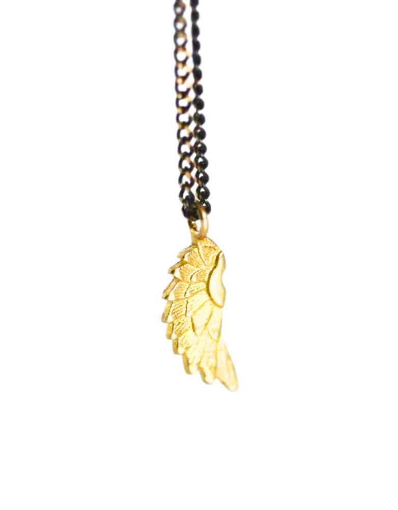 KAIKO STUDIO Delicate Wing Brass Necklace