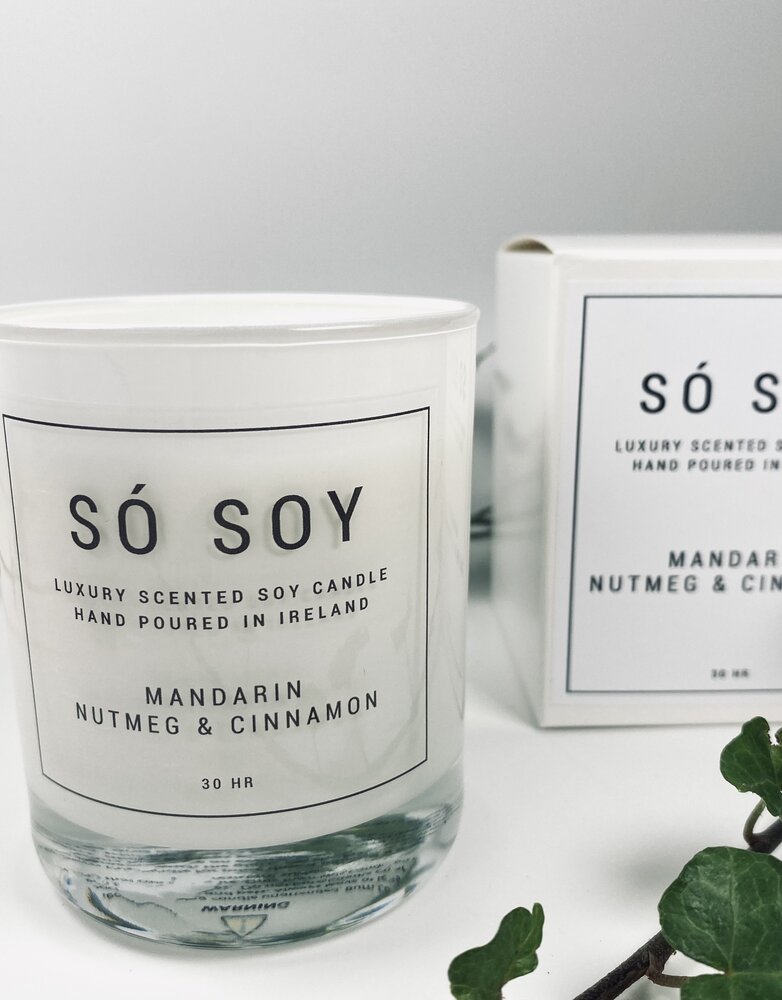 SO SOY Soy Candle - Mandarin, Nutmeg & Cinnamon