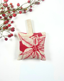 JUPITER RED Single Linen Lavender Sachet - Poinsettia Red