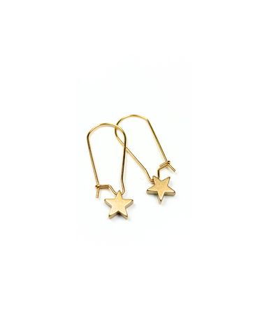 KAIKO STUDIO Delicate Brass Star Earrings