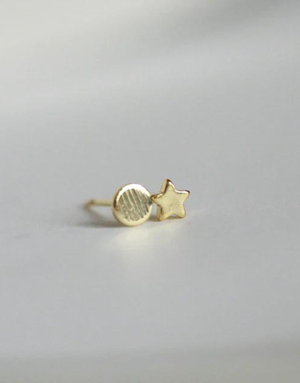 KAIKO STUDIO Moon and Star Stud Earrings