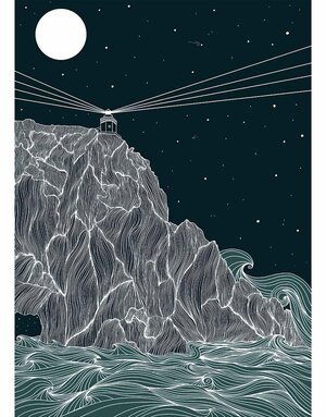 EMILY MC KEAGNEY Print A4 - Bull Rock Lighthouse