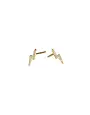 MARY K Gold Pave Mini Flash Stud Earrings