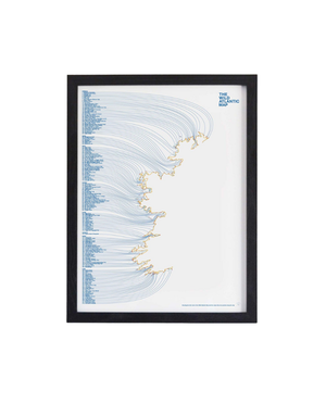 COWFIELD DESIGN Wild Atlantic Map Print