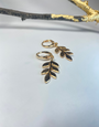 KAIKO STUDIO Leaf Gold Plated Earrings